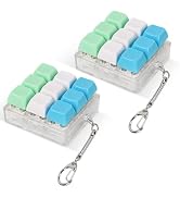 2 Pcs Keyboard Fidget Toy, Keyboard Fidget Clicker for Adults Relieve Stress and Anxiety Decompre...