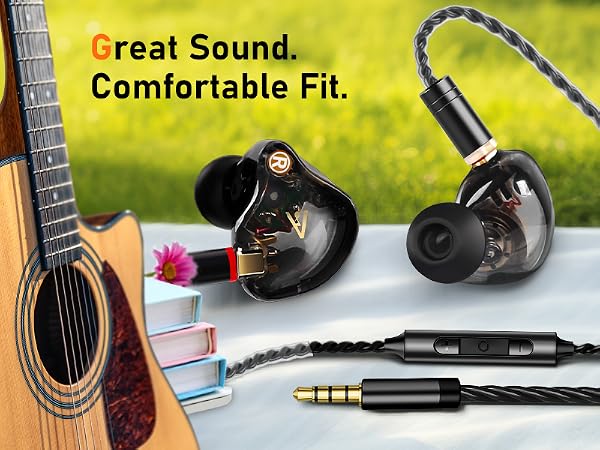 Audiovance Vibes 202 Black_HiFi Wired Earbuds