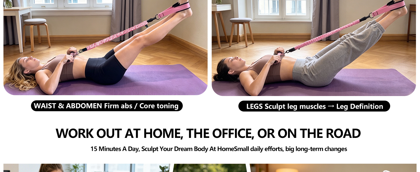 Adjustable Pedal Resistance Band for Full-Body Workout