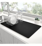 Rnivvi Dish Drying Mat for Kitchen Counter, 12 x 19
