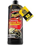 Meguiar's M6332 Flagship Premium Marine Wax, Easy to Use Boat Polish and Wax, Remove Scratches, S...