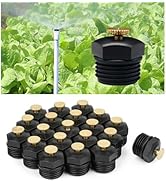 20 Pcs Drip Sprinkler Nozzles for Garden Irrigation, 1/2 inch Misting Spray Heads Mister Nozzle 3...