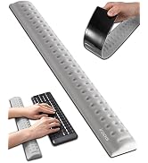 i-Rocks Memory Foam Keyboard Wrist Rest - Pain-Reducing Wrist Rest for Computer Keyboard - Non-Sl...