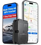GPS Tracker for Vehicles, 7500mAh Professional IP67 Waterproof Car Tracking Device Strong Magneti...