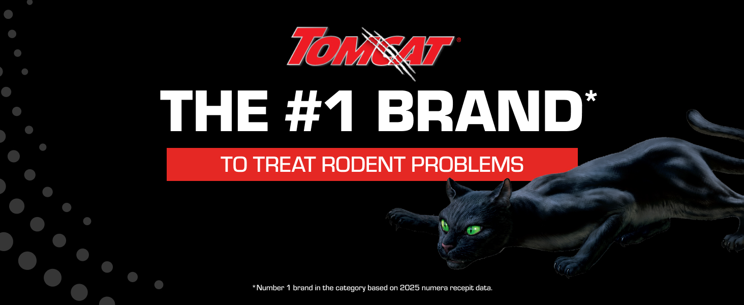 Tomcat is the 1 brand to treat rodent problems.