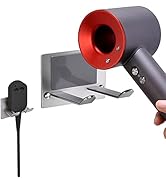 FLE Hair Dryer Holder, New Upgrade Wall Mount Self Adhesive - Blow Dryer Holder Punching or Self-...
