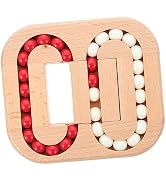 Toyvian Wooden Spinning Cube Toys to Relieve Stress Anxiety, Funny Rotating Bean Brain Teaser, Ki...
