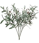 SHACOS 4 PCS 28 inch Artificial Olive Branches for Vases Greenery Olive Stems Faux Tree Branch Tw...