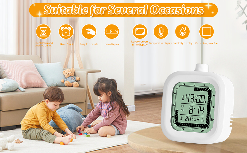 visual timer and clock