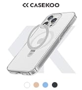 CASEKOO for iPhone 16 Pro max Case Clear with Ultra Magnetic Invisible Stand Protection Clear