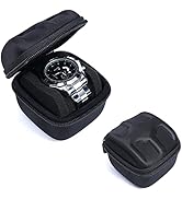 AUKURA Hard Single Watch Travel Case, Portable Zipper Watch Storage and Organizer for Men, with s...