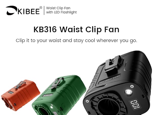 portable waist clip on fan