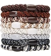 L. Erickson Grab & Go Ponytail Holders - Set of Eight, Nouveau Neutrals