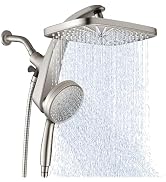 BOZYBO High Pressure Rain Shower Head: Upgrade Shower Heads with Handheld Spray Combo, Detachable...