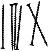 JEGONFRI 70pcs #8 × 3 inch High Hardness Drywall Screws, Black, Coarse Thread, Phillips Drive, Bu...