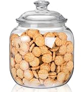 Goaste 135oz Acrylic Cookie Jar with Lid, Airtight Candy Jar Unbreakable, Clear Plastic Apothecar...
