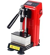 Manual Heat Press Machine, Mini Heat Press 900W, 110V Hot Stamping Machine with Dual Heating Plat...