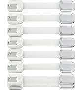Child Safety Strap Locks (10 Pack) Baby Locks for Cabinets and Drawers, Toilet, Fridge & More. 3M...