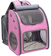 COVONO Expandable Pet Carrier Backpack for Cats, Dogs and Small Animals, Portable Pet Travel Carr...