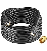Toolcy Kink Free High Pressure Washer Hose 25ft 3300psi 1/4 Inch Replacement Hose and Extension C...