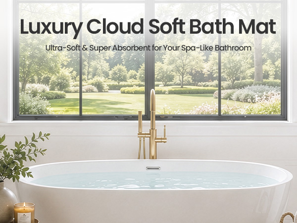 comfortable bath mat