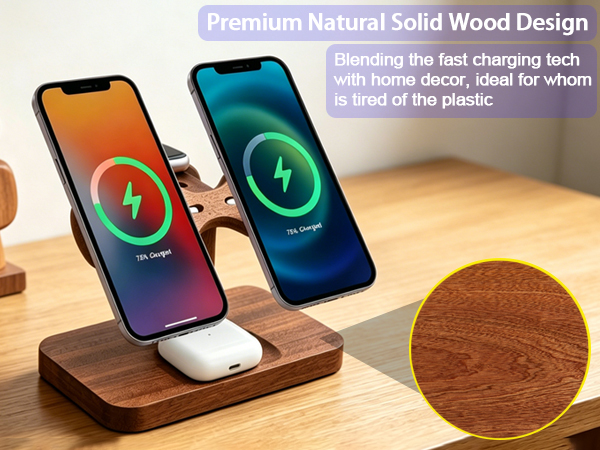 dual phone charging station dual magsafe charger stand 2 phone wireless charging station apple