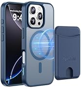 TopMade Mag-Safe Case for iPhone 16 Pro with Magnetic Card Holder Wallet, Mag-Safe Phone Case wit...