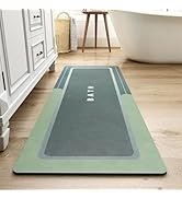 MontVoo-Bath Mat-Bathroom Mat Rug Non Slip Super Absorbent Stain Resistant Quick Dry Thin Bathroo...