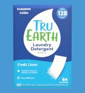 Tru Earth Compact Dry Laundry Detergent - Up to 128 Loads (64 Sheets) - Paraben-Free - Original E...