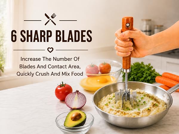 potato masher stainless steel