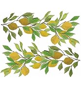 Lemon Branch Window Cling Sticker Decals for Home Décor and Kitchen Glass Decoration. Peel and St...