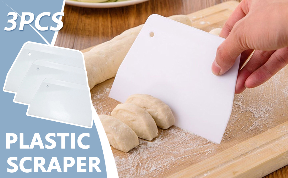 3 PCS Dough Scraper