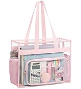 PACKISM Clear Tote Bag for School - Large Heavy Duty Clear Bag for School, See Through PVC Transp...