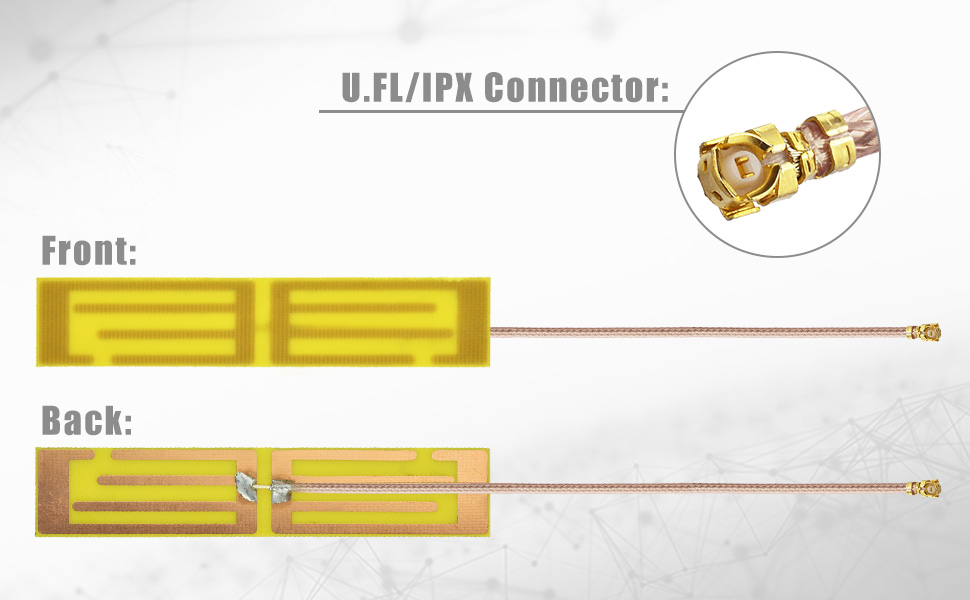 2.4G Wireless Mini PCI PCI-E WiFi Bluetooth Internal Antenna Built-in Antenna