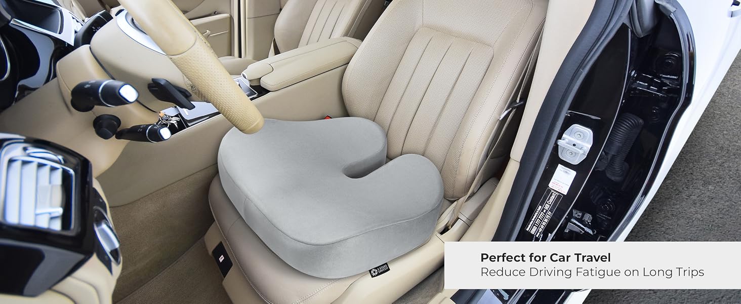 Seat Cushion Pillow - For Car Travel