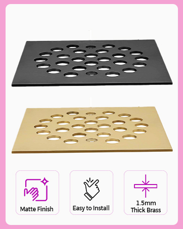 Screw in square floor drain