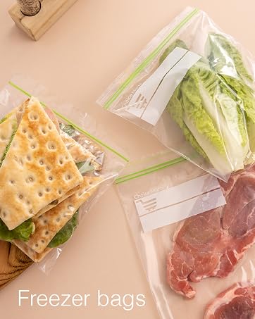 Zipper freezer bag variety pack 200 bags