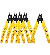 HongWay 5pcs Micro Flush Cutters, Wire Cutter with Internal Spring, Diagonal Cutters for Electron...