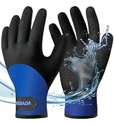 Kebada T2 Waterproof Winter Work Gloves for Men and Women - Thermal Insulated Freezer Gloves for ...