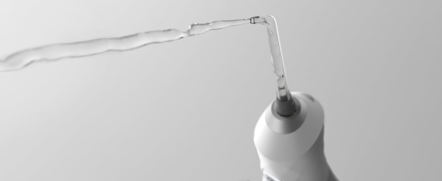 Water flosser in use