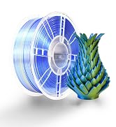 iBOSS Silk Dual Color Filament PLA Plus 3D Printer 1.75mm +/- 0.02mm, Clog-Free 3D Printer Filame...