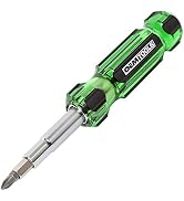 OEM TOOLS 22588 13-in-1 Multi-Bit Screwdriver, Nut Driver and Schrader Valve Tool, Multi Tool Scr...