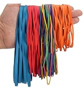 Rubber Bands Assorted Sizes Multicolor 0.5lbs 4 sizes large rubber bands heavy duty Elastic Bands...