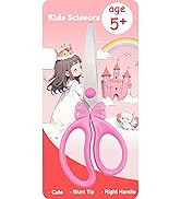 Scissors for School Kids Pink Scissors for Girl Child Safety Scissors Students Round Edge Scissors