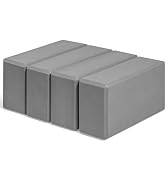Yoga Blocks 4 Pack - EVA Foam Blocks for Pilates Workout, Stretching, Meditation - Yoga Block for...