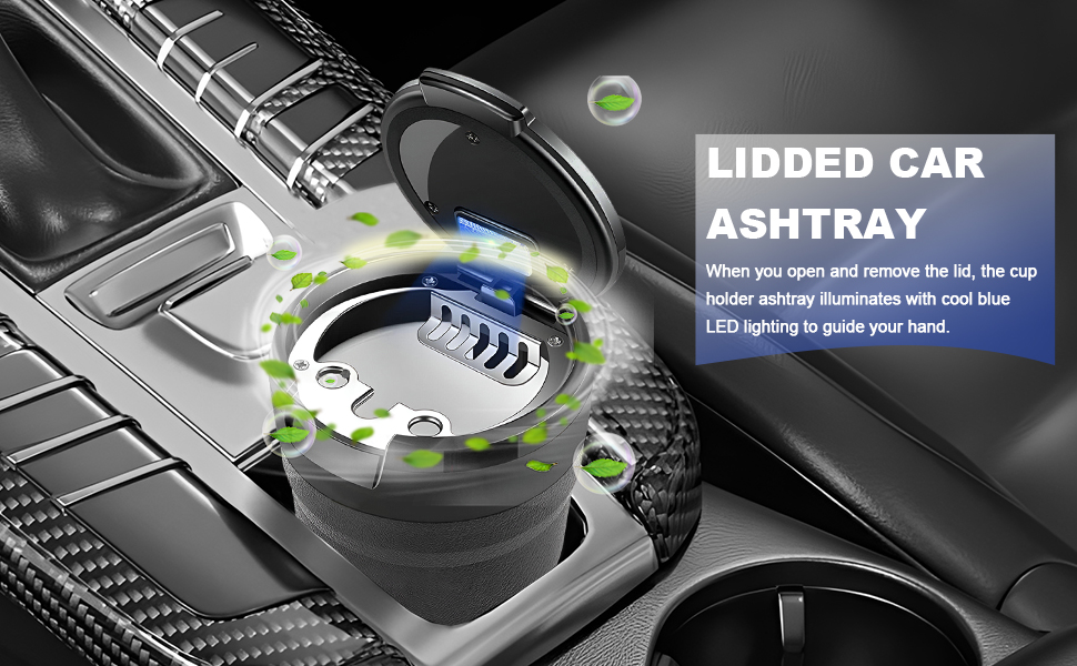 The car ashtray is specially designed for car interior