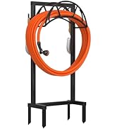 VyGrow Garden Hose Holder, Freestanding Heavy Duty Water Hose Holder for Outside, Upgraded Metal ...
