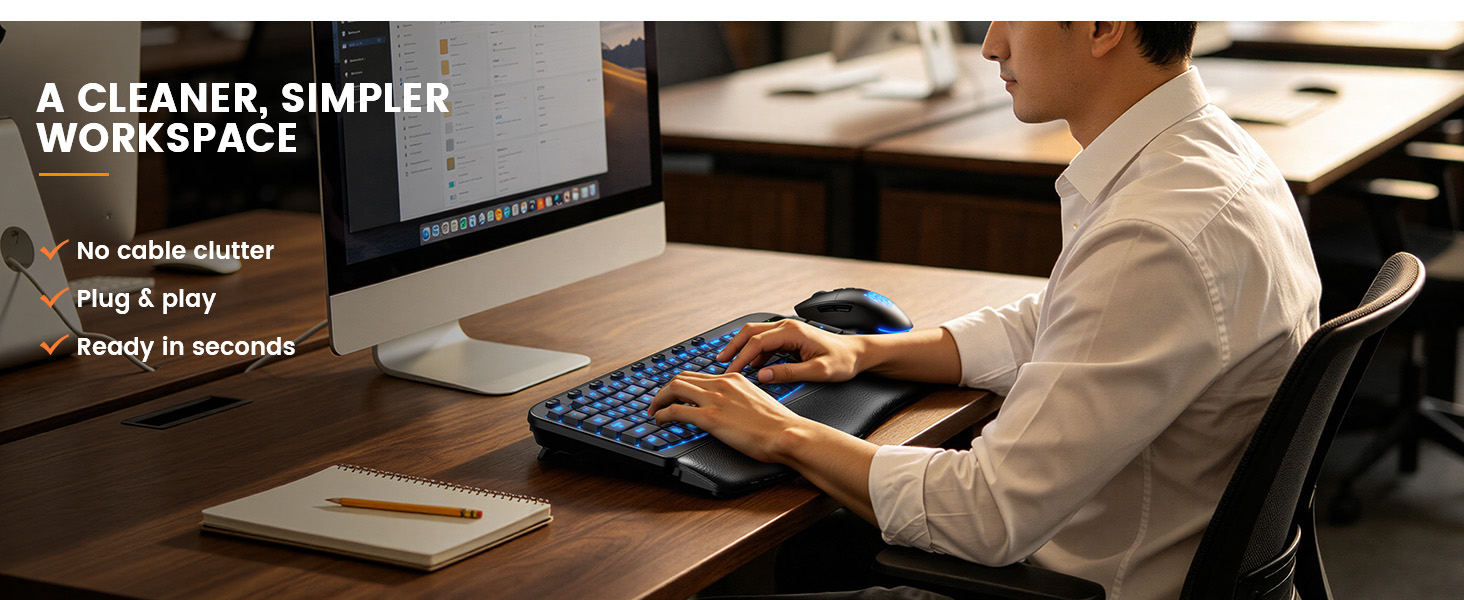 wireless plug and play keyboard and mouse wireless