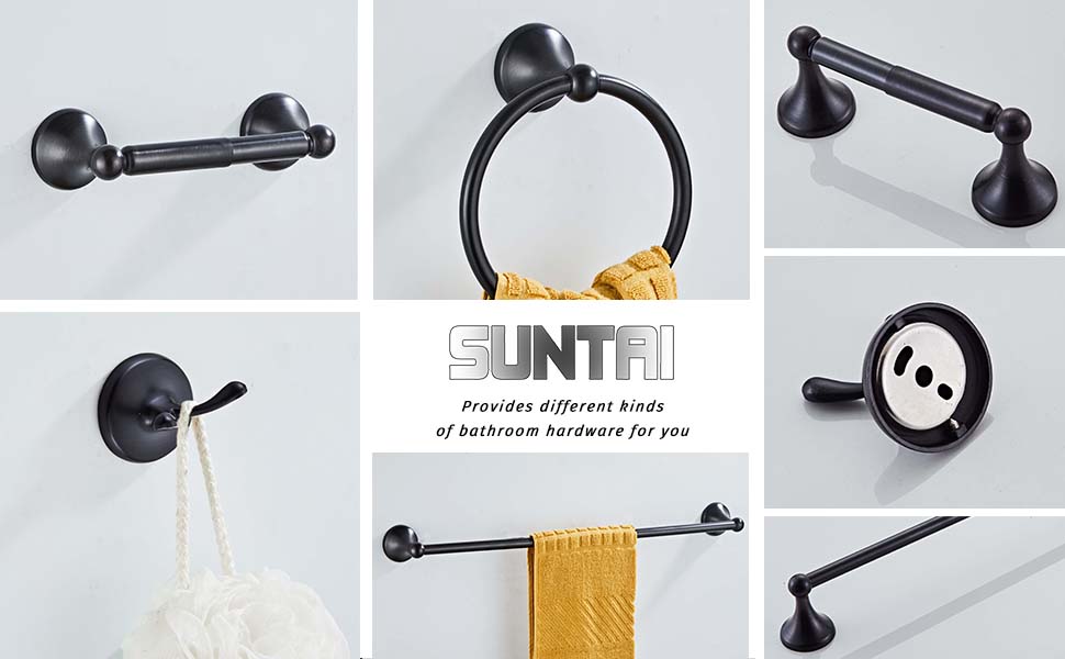 adjustable bathroom hardware set