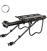 ROCKBROS Rear Bike Rack Bike Cargo Rack Adjustable Bicycle Luggage Carrier Rack Rear Quick Releas...